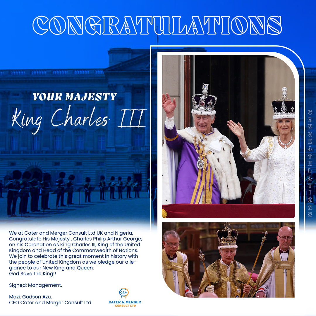 Congratulating His Majesty King Charles III