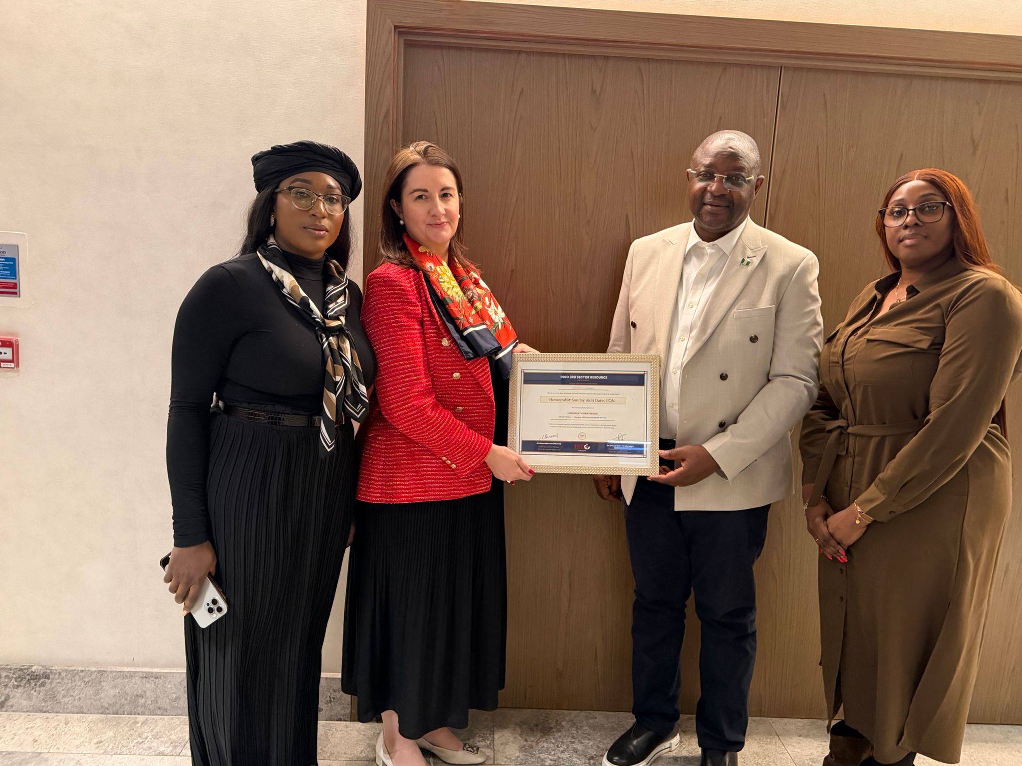 You are currently viewing Strengthening the UK–Nigeria Legacy: Hon. Sunday Dare Appointed Honorary Chair for Africa Pavilion, Glasgow 2026