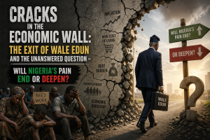 Read more about the article Cracks in the Economic Wall: The Exit of Wale Edun and the Unanswered Question – Will Nigeria’s Pain End or Deepen?