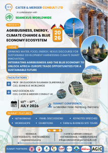 Read more about the article AGRIBUSINESS, ENERGY,CLIMATE CHANGE & BLUEECONOMY ECOSYSTEM2026