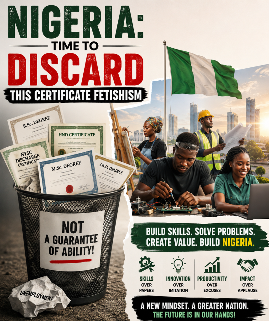 NIGERIA: Time TO DISCARD THIS CERTIFICATE FETISHISM