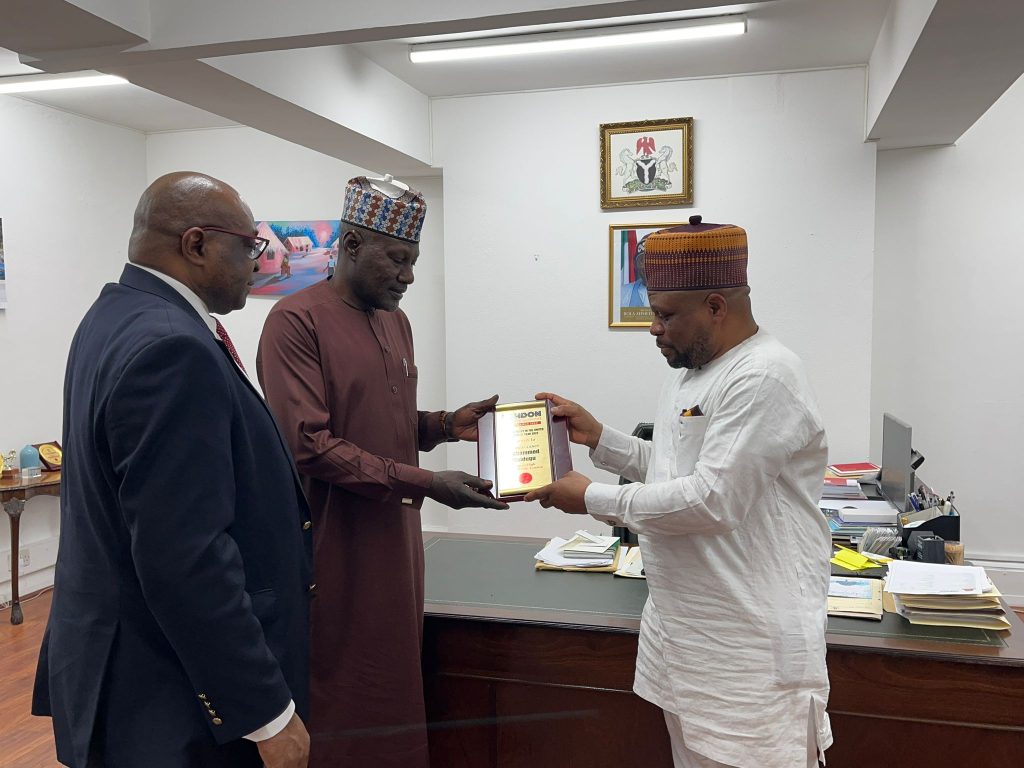 Courtesy Visit to the Nigeria High Commission in London and Presentation of the 2025 London Political Summit and Awards Recognition Award