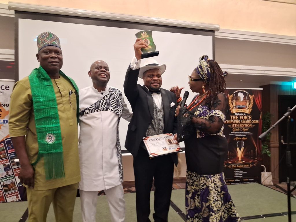 Mazi Godson Azu Honoured with African Special Recognition Award at Voice Achievers Awards London 2026