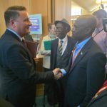 Benue Governor Hyacinth Alia Meets UK Defence Secretary Wes Streeting at Westminster Parliament